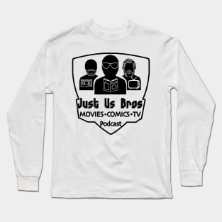 Just Us Bros Logo-Black Long Sleeve T-Shirt